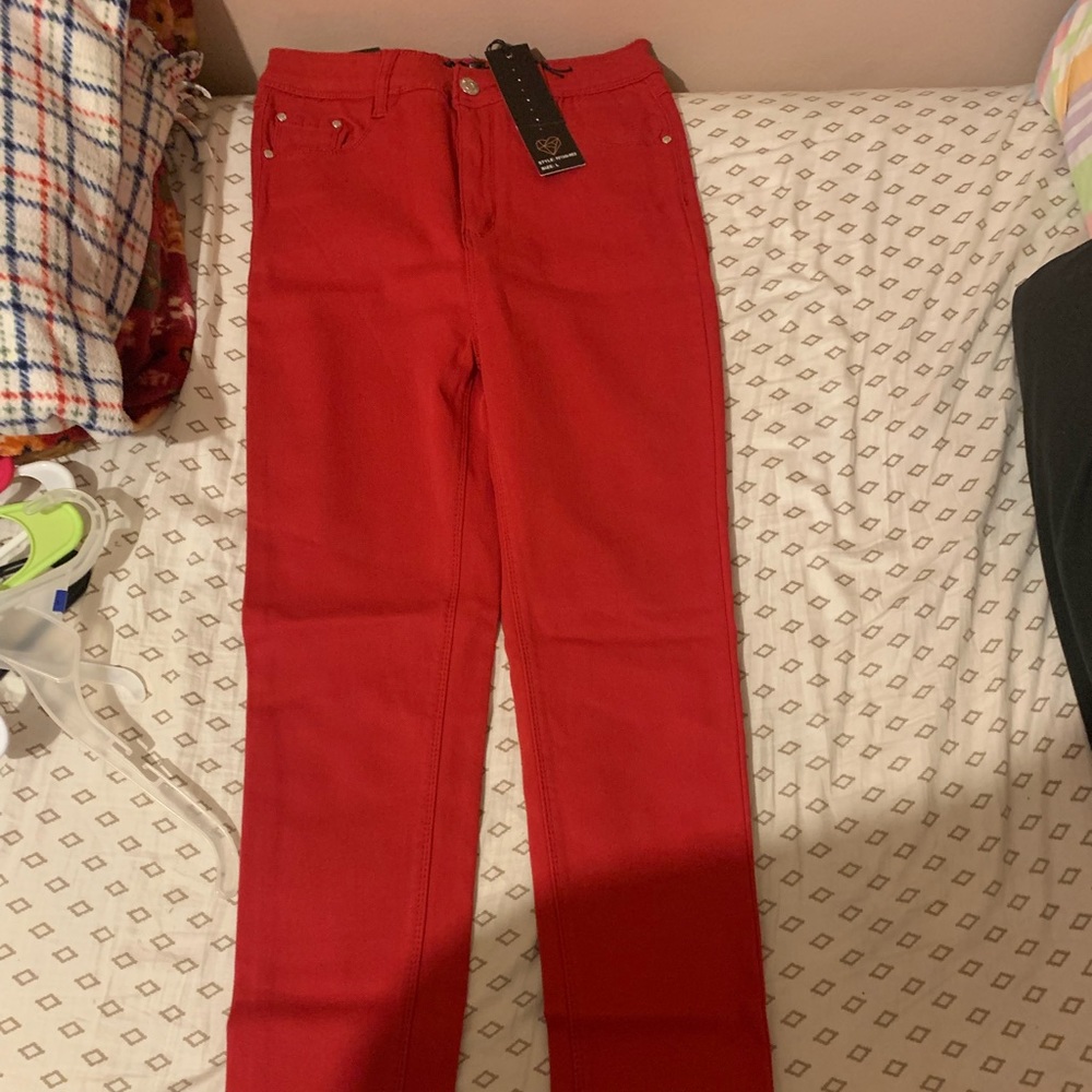 Red blue topic jeans brand new